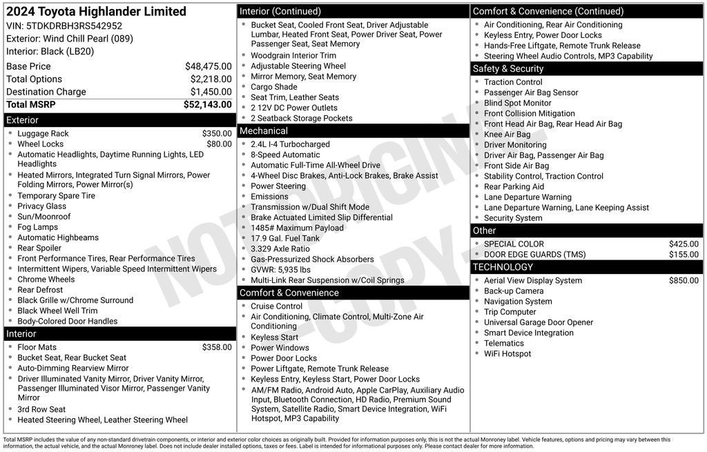 2024 Toyota Highlander Limited