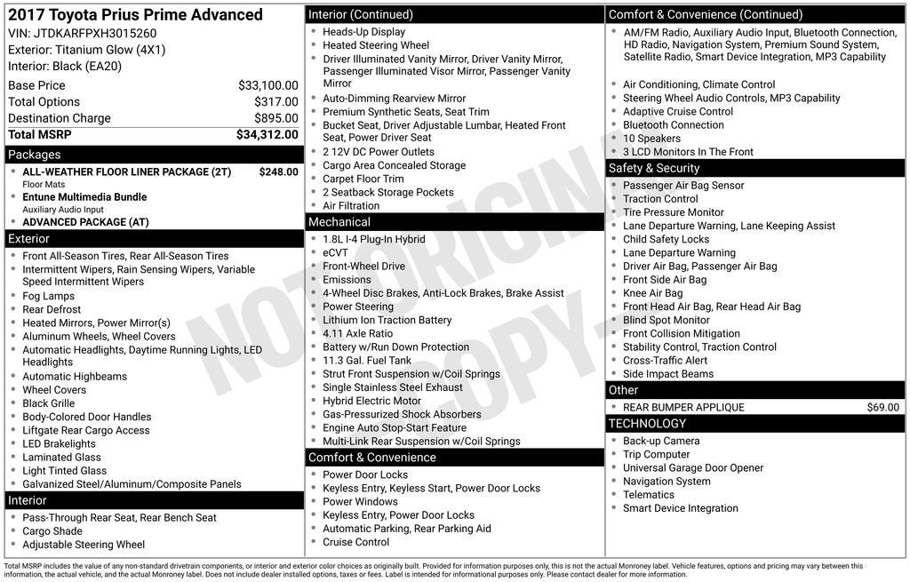 2017 Toyota Prius Prime Advanced