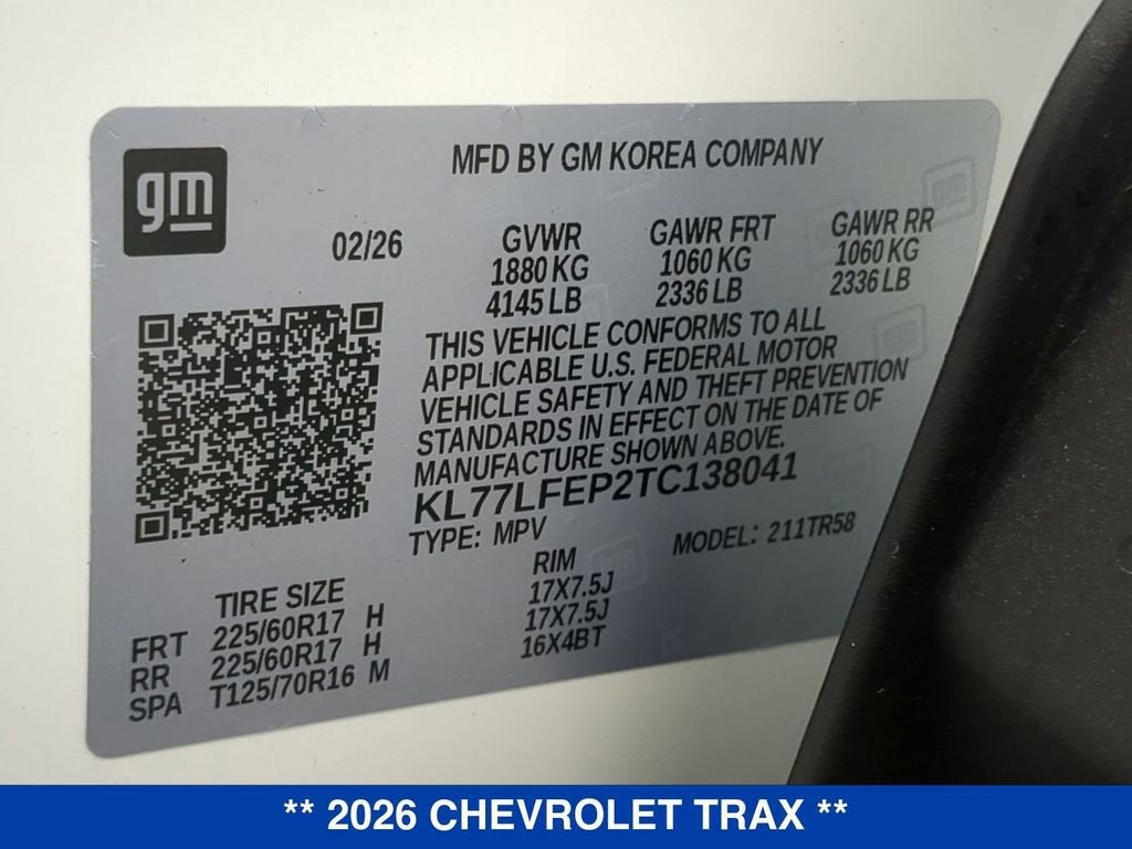 2026 Chevrolet Trax LS