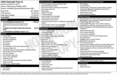 2026 Chevrolet Trax LS