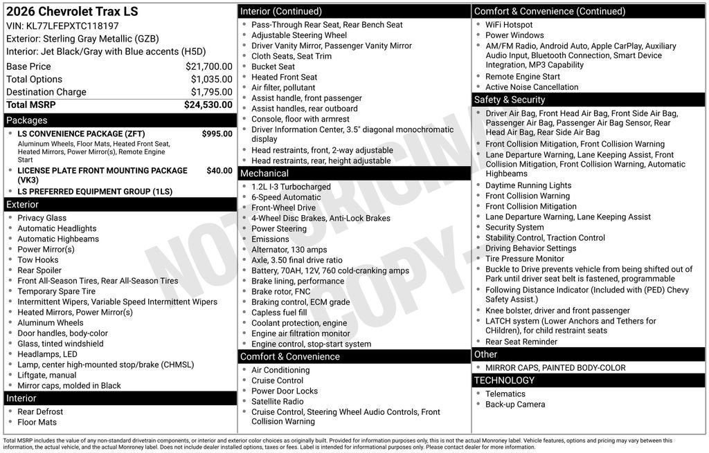 2026 Chevrolet Trax LS
