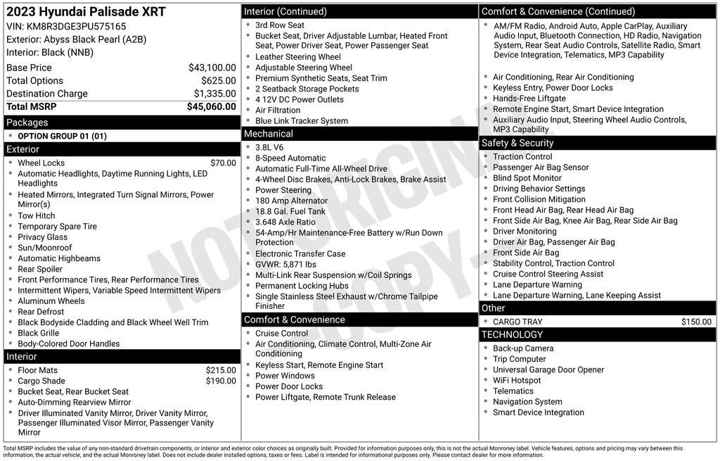 2023 Hyundai Palisade XRT