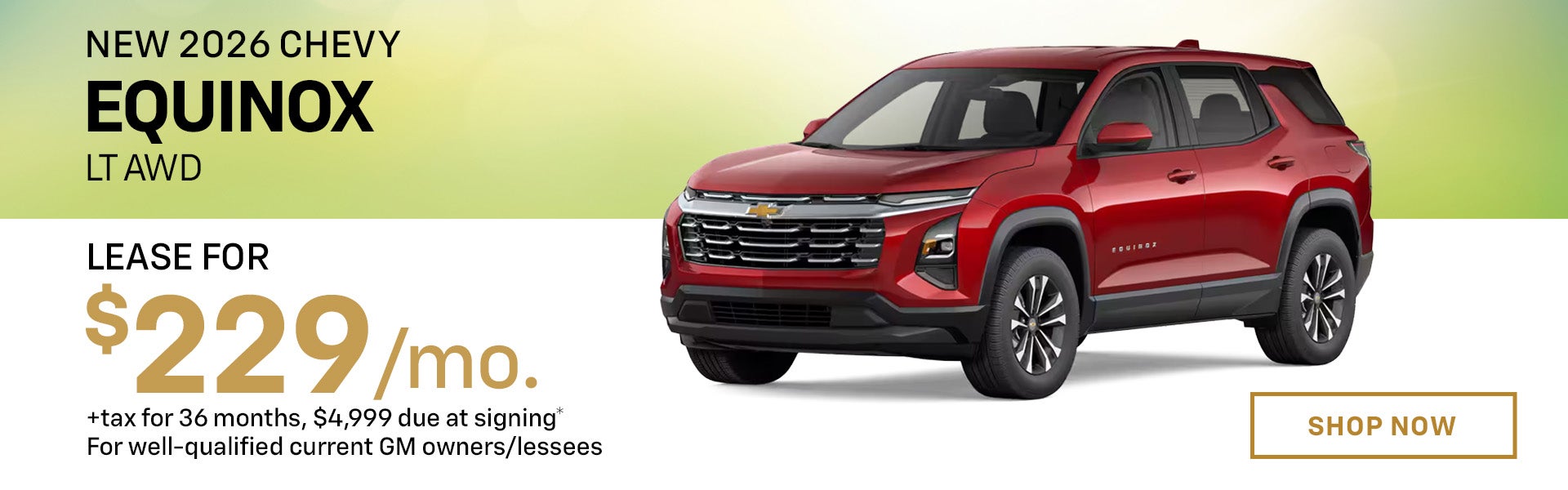 New 2026 Chevy Equinox LT AWD Special