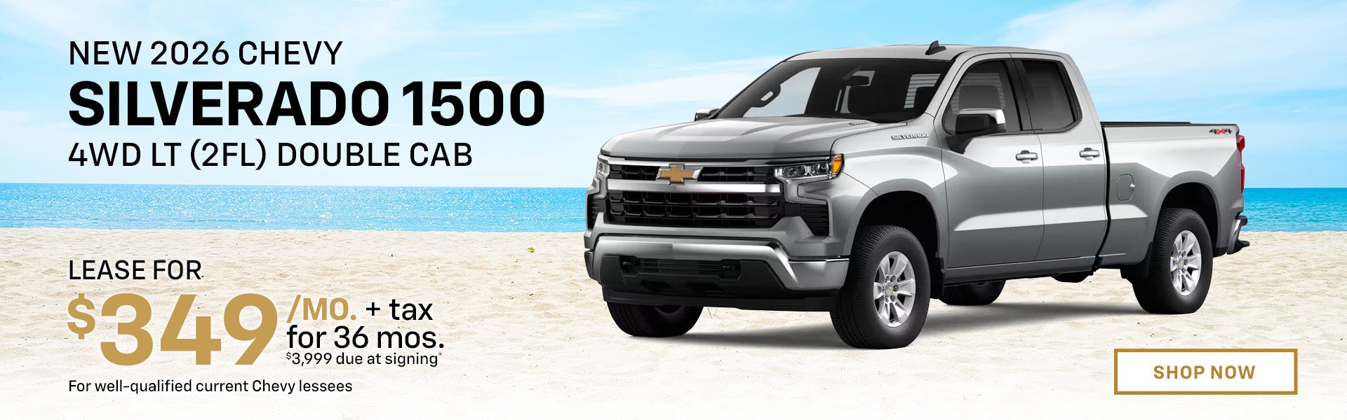 New 2026 Chevrolet Silverado 1500 4WD LT (2FL) Double Cab