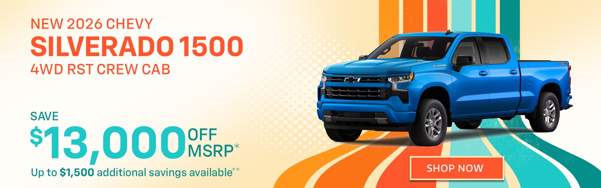 New 2026 Chevrolet Silverado 1500 4WD LT (2FL) Crew Cab